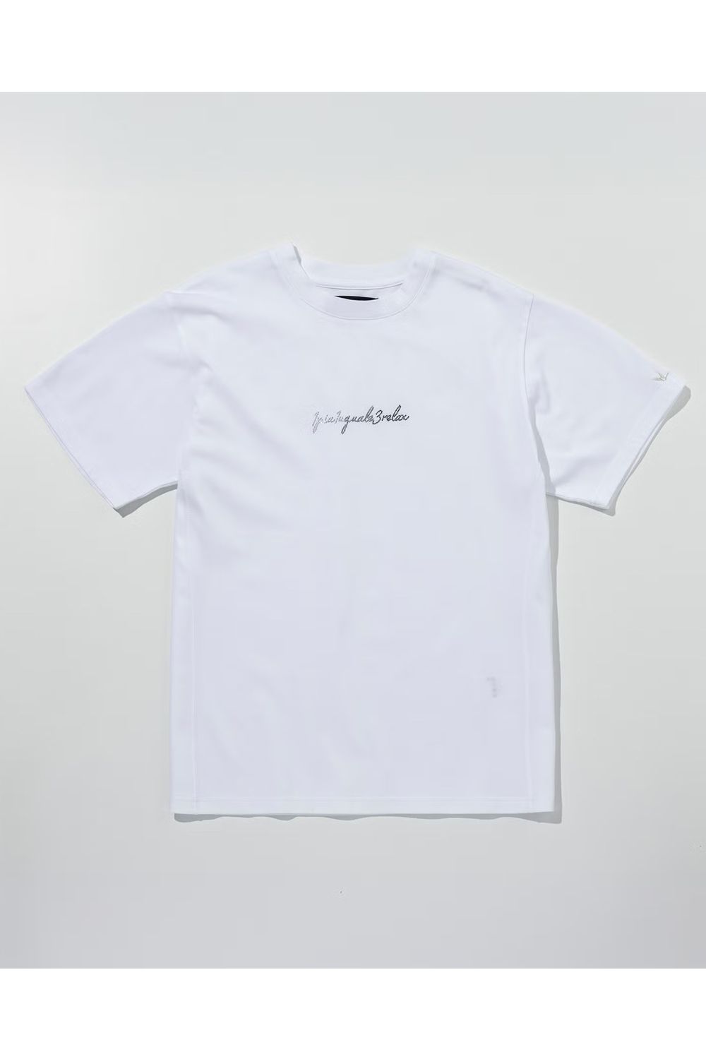 【26SS】 GRADIENT RHINESTONE T-SHIRT / グラデーション ラインストーンロゴ Tシャツ (ホワイト)