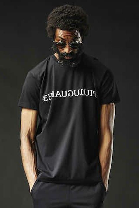 113SPORT COMFORTABLE TAG CREW S/S / 113ロゴ ストレッチ クルーネック 半袖 Tシャツ ブラック