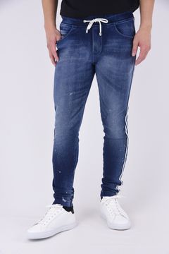 EX DENIM JERSEY BLINDLINE PT / デニムジャージー ラインパンツ (ダークインディゴ)（9月上旬入荷予定）※オーダー締切:5月23日(土)17時