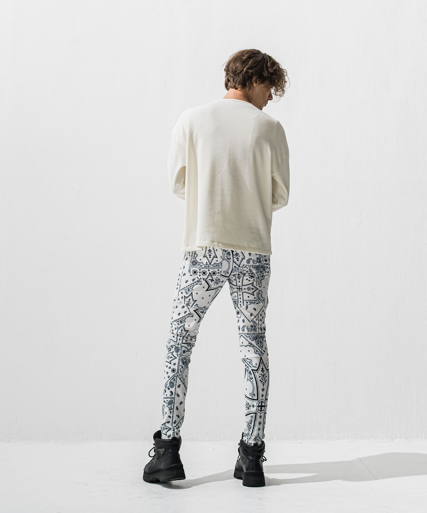 Johnson LINE PT / 360°ストレッチ ジョンソンラインパンツ (クロスホワイト) (1月上旬入荷予定) ※オーダー締切:9月7日(月)17時)
