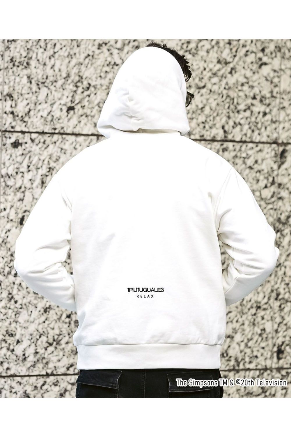 BART SIMPSON HOODIE / シンプソンズプリント フーディ (ホワイト)