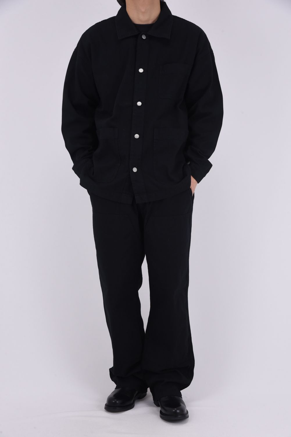 【26SS 39th】 DOUBLE KNEE PT / ダブルニー ワークデニムパンツ (ブラック)