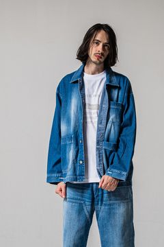 RC COVER ALL / ライトデニム カバーオールジャケット (ライトインディゴ) (2月中旬入荷予定)