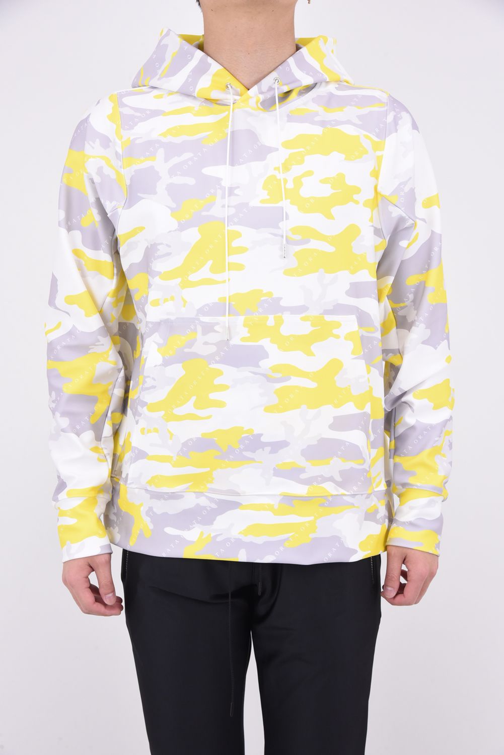 pullover hoodie / オリジナルカモフラージュ プルオーバーフーディー イエロー