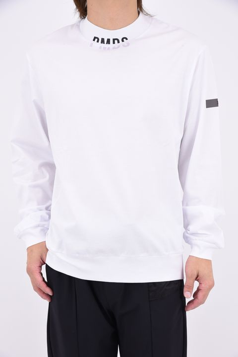 【26AW】 NUBY MOCK SLEEVE / ワンポイントロゴ モックネックTシャツ (ホワイト)