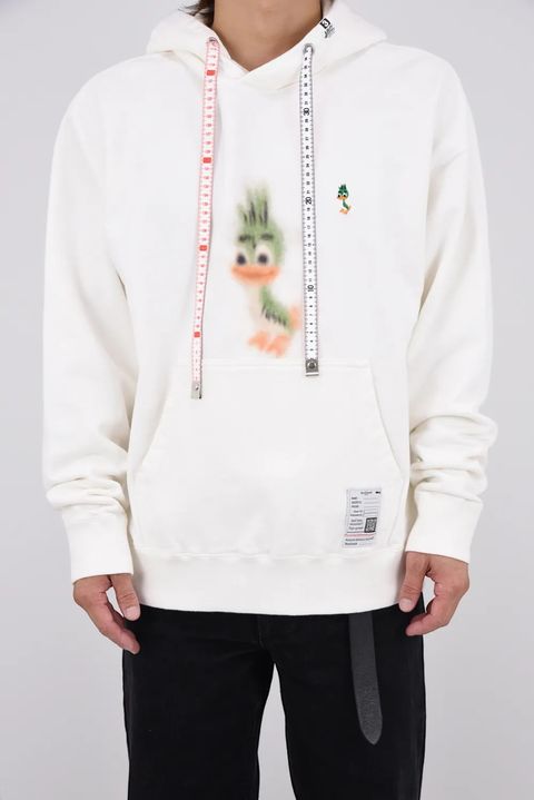 LEON PRINTED SWEAT HOODIE / キャラクタープリント パーカー (ホワイト)