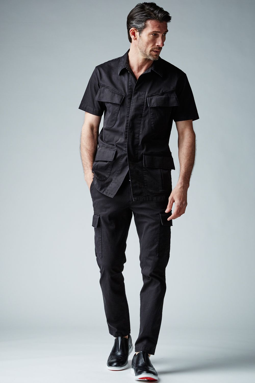 【BLACK MILITARY Vol.9】 JUNGLE FATIGUE CARGO PANTS -BLACK- (10月頃入荷予定 )※オーダー締切8/6(金)11:59迄