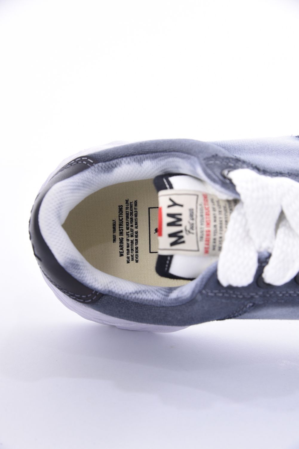 "WAYNE" OG Sole Effect Canvas Low-top Sneaker / オリジナルソール スプレーエフェクト キャンバス ローカットスニーカー ブラック