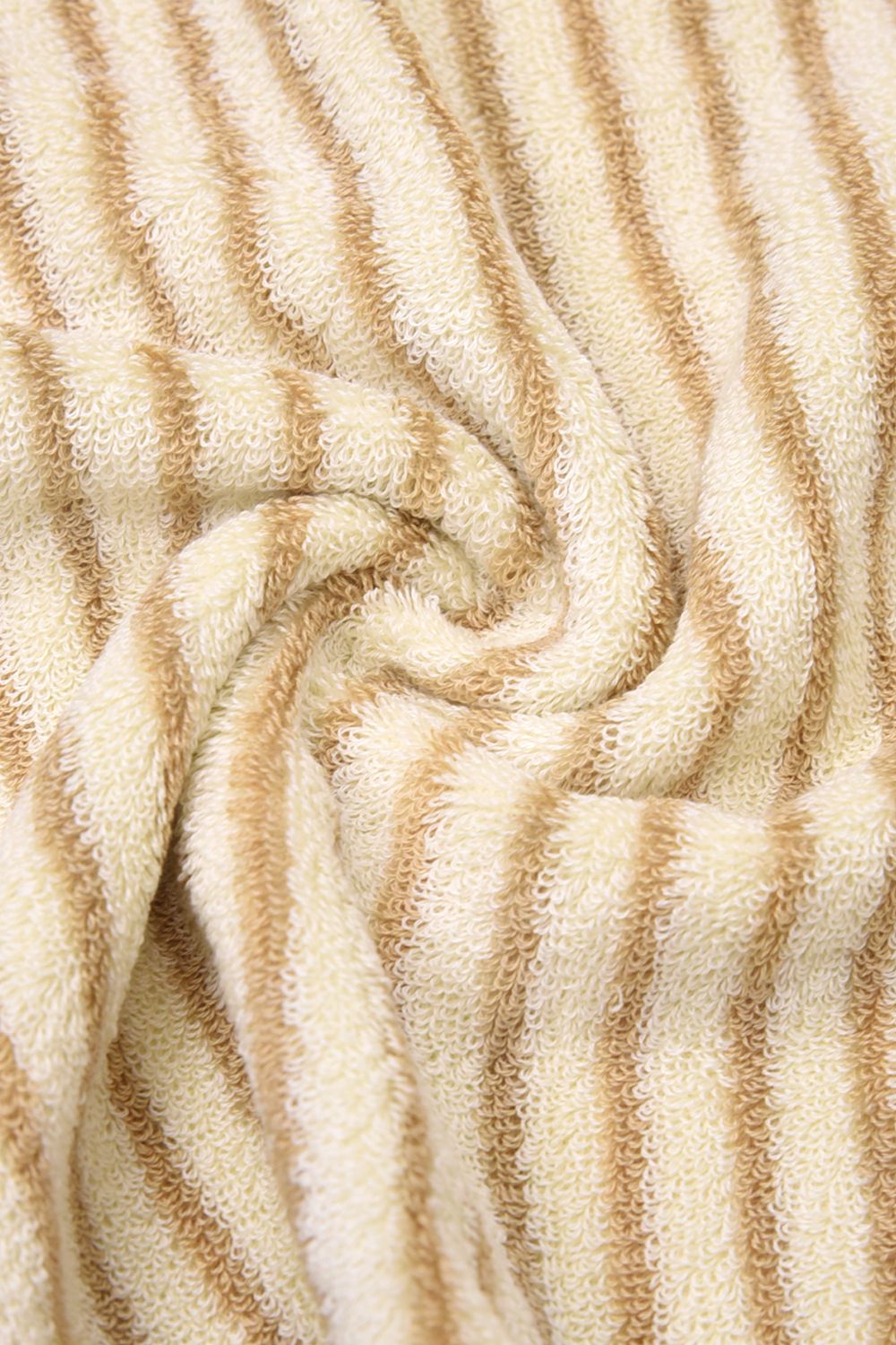 Bath Towel / シルク混 バスタオル (アイボリーストライプ)