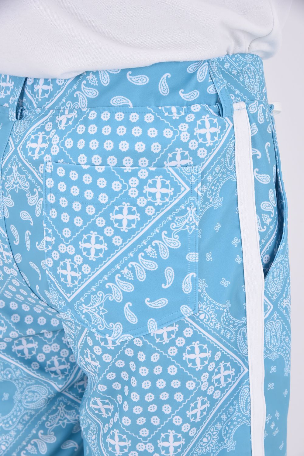 RUSH SHORTS / ラッシュガード バンダナ柄 ショートパンツ グリーン