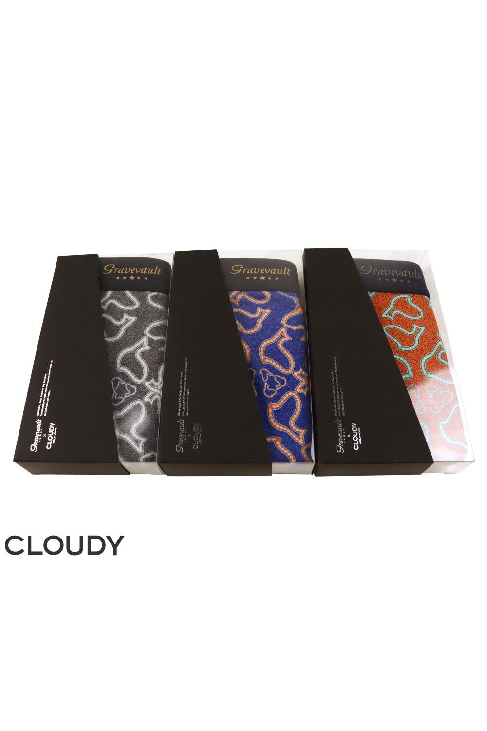 【gravevault x CLOUDY】 ASOMDWE Short Boxer - ブラック