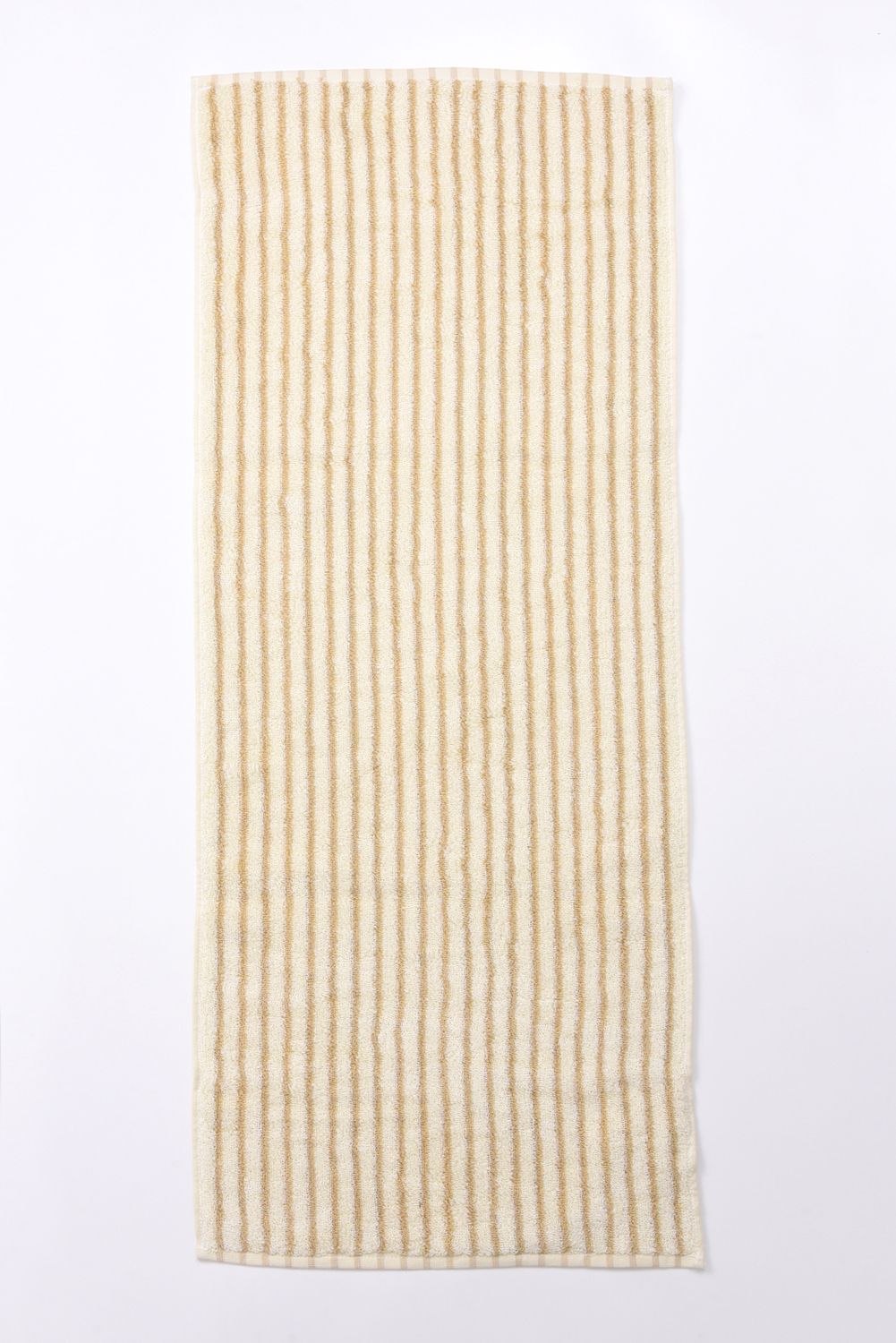 Face Towel / シルク混 フェイスタオル (アイボリーストライプ)
