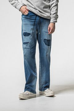 KING DENIM JERSEY / 新定番 バギーシルエット デニムジャージーンズ (インディゴクラッシュ) (12月中旬入荷予定) ※オーダー締切：9月1日(月)18:00