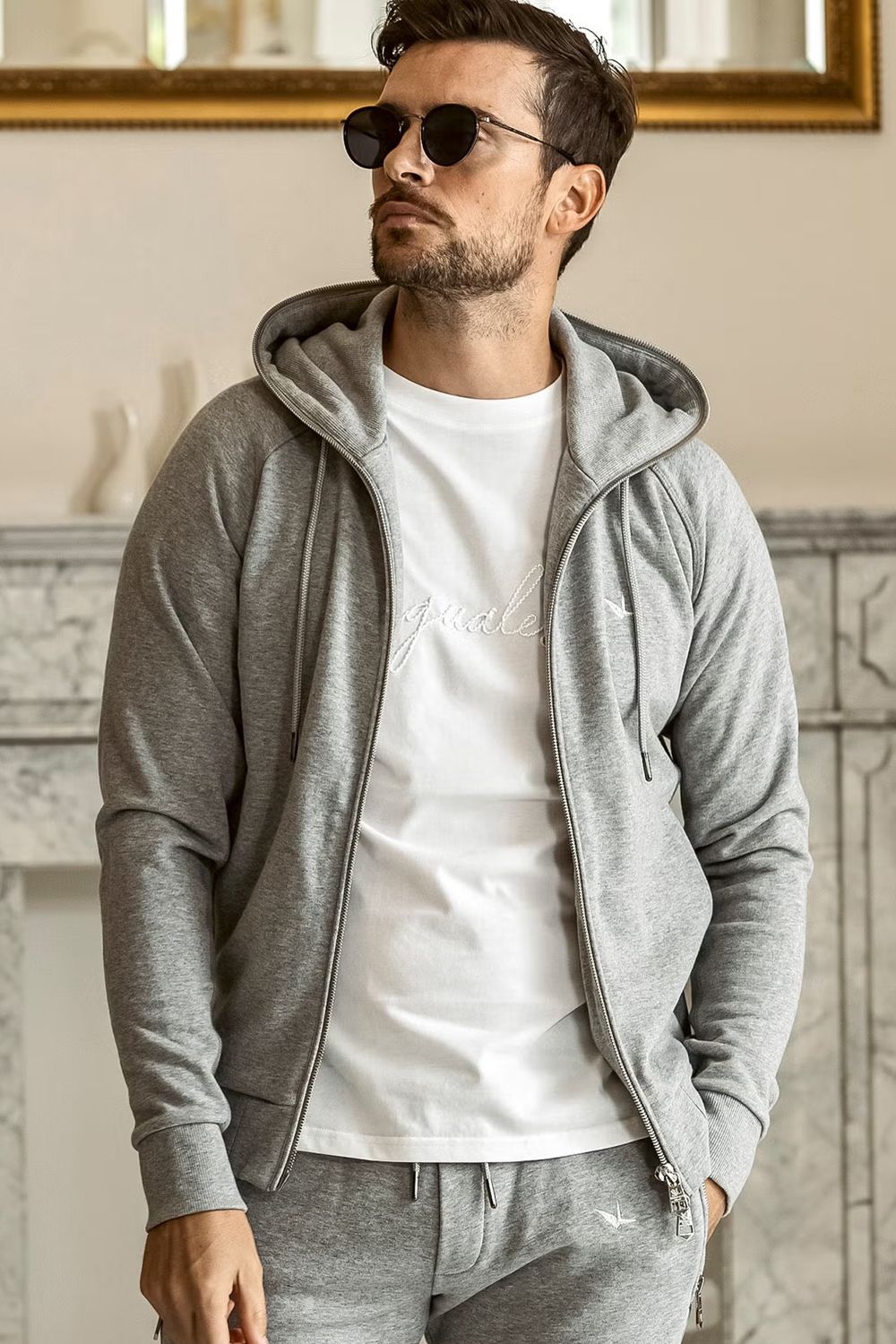 【26SS】 LUXURIOUS ZIP HOODIE / メタルファスナー ジップパーカー (グレー)