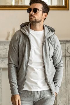 【26SS】 LUXURIOUS ZIP HOODIE / メタルファスナー ジップパーカー (グレー)