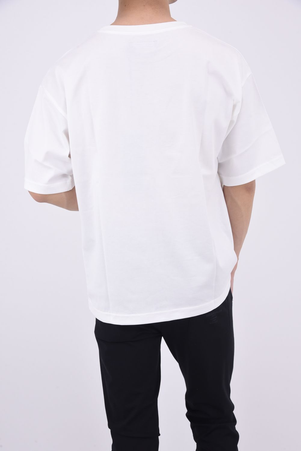 113 MIRROR BIG T / 113ミラーロゴ クルーネック 半袖 Tシャツ ホワイト