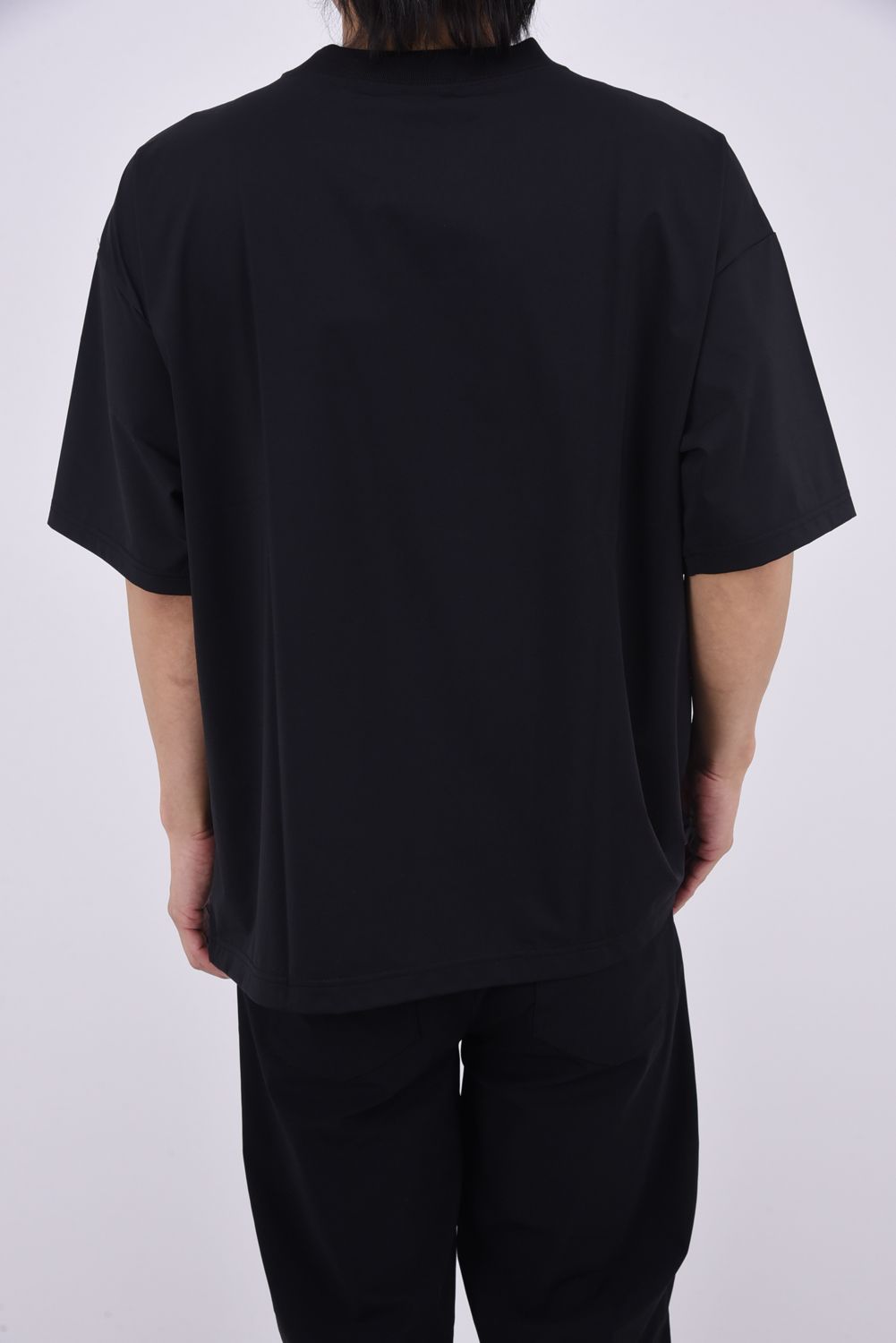CAR OVERNYLON T / ナイロントリコット フォトプリント オーバーサイズ Tシャツ (ブラック)