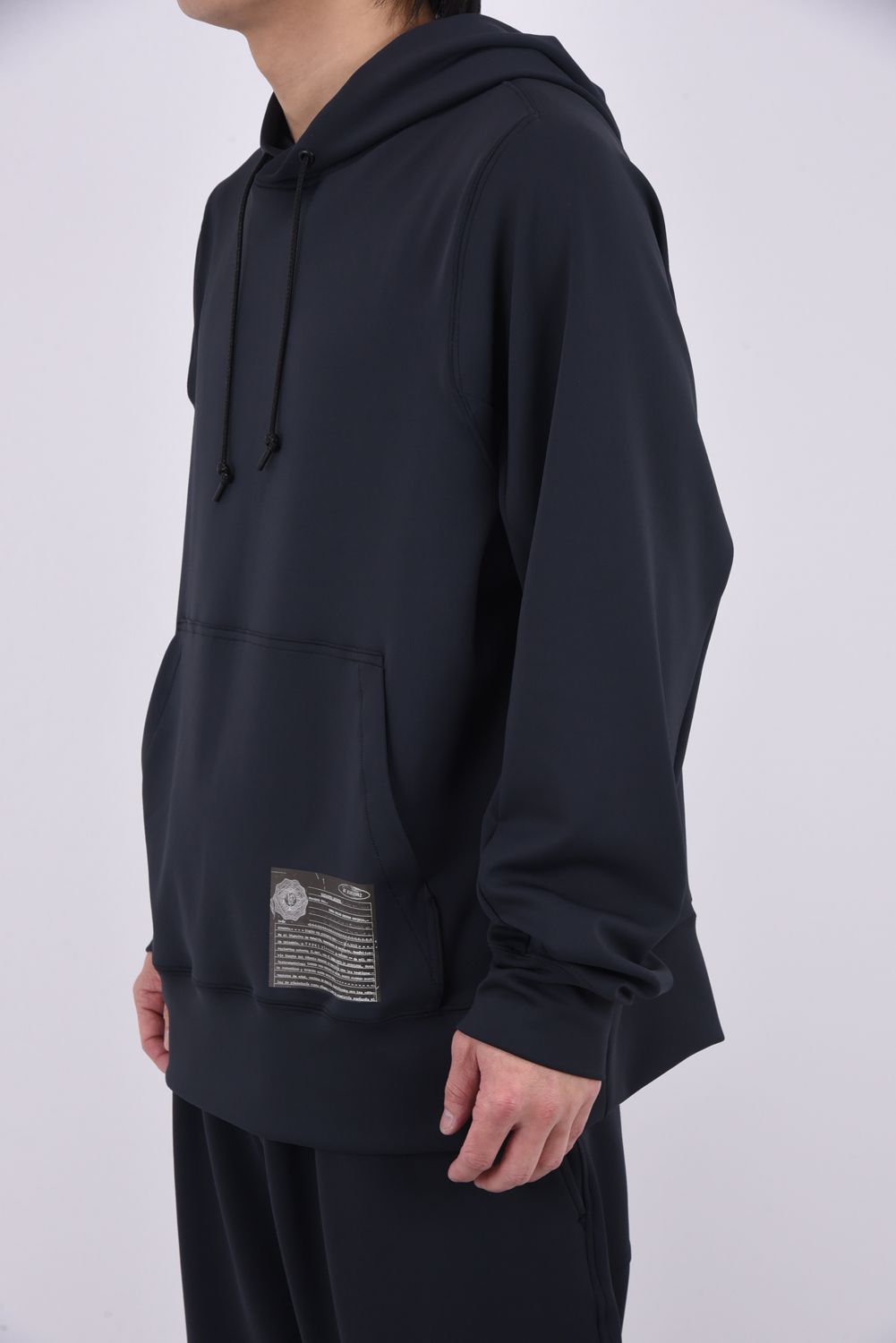 WILL PULLOVER HOODIE / メッセージプリント プルオーバーパーカー (ブラック)