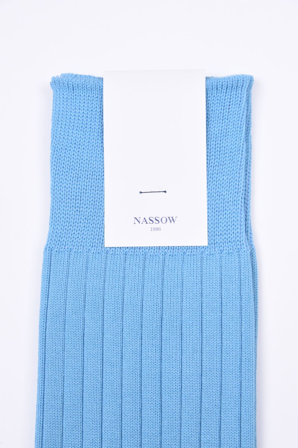 MAT RIB / 日本製 マット リブソックス スカイブルー