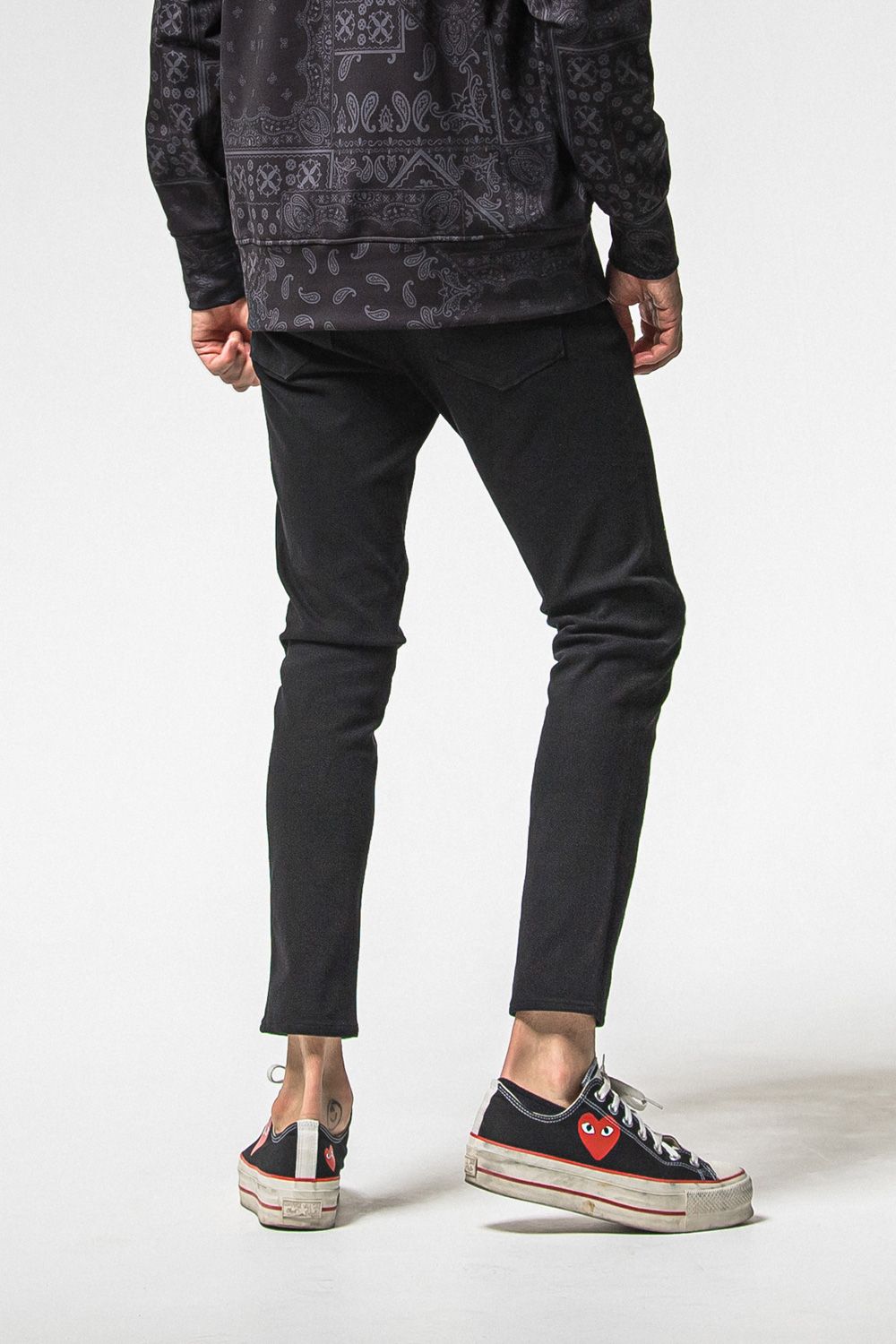 MICK DENIM JERSEY / 定番 デニム ジャージーンズ (ブラック) (12月上旬入荷予定) ※オーダー締切：9月1日(月)18:00