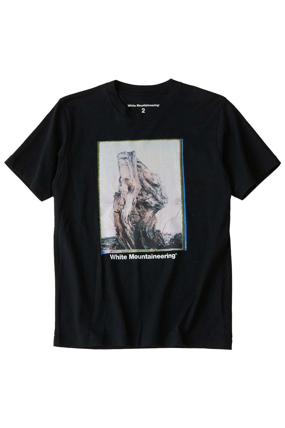 "WANAKA" PHOTO T-SHIRT / フォトプリント レギュラーシルエット クルーネック 半袖 Tシャツ ブラック