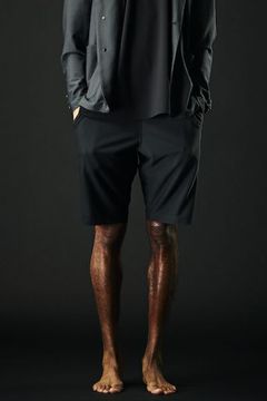 113SPORT TECHNICAL MESH EASY SHORTS / テクニカル メッシュ イージー ショーツ ブラック×チャコール