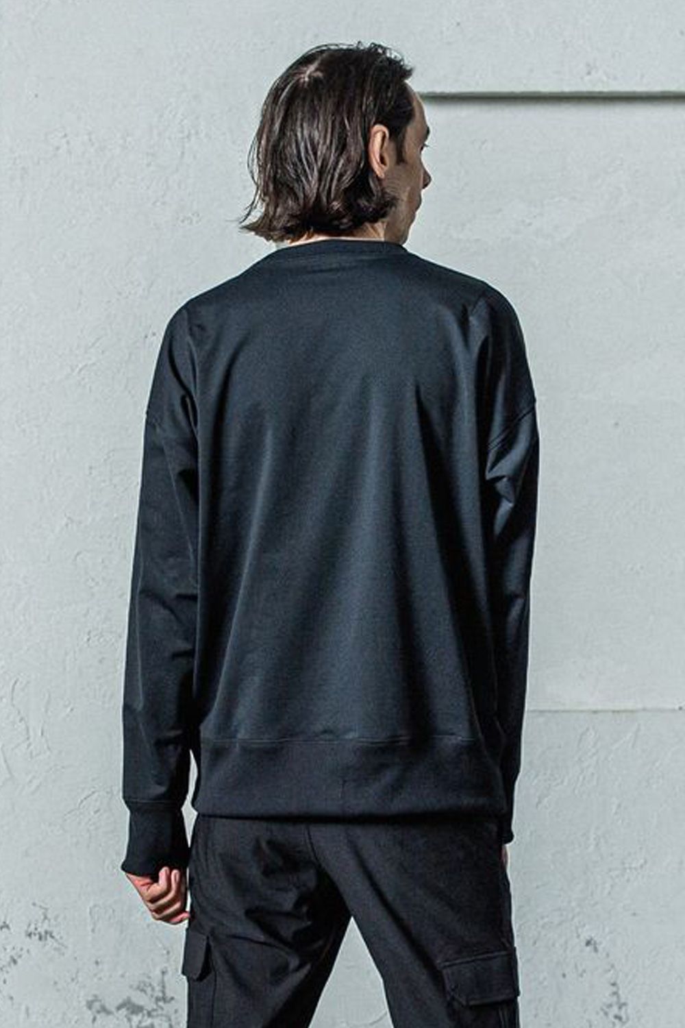 EX SWEAT PHOTO DROP TRAINER / 高機能裏毛 ヴィンテージ フォト ルーズトレーナー ブラック