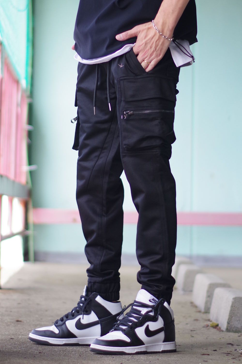 1PIU1UGUALE3 RELAX - NEW CARGO PANTS / ドローコード カーゴパンツ