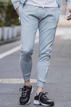 SIDE LOGO BIG ZIPPER JOGGER  / ビッグファスナー サイドロゴ スウェット パンツ グレー