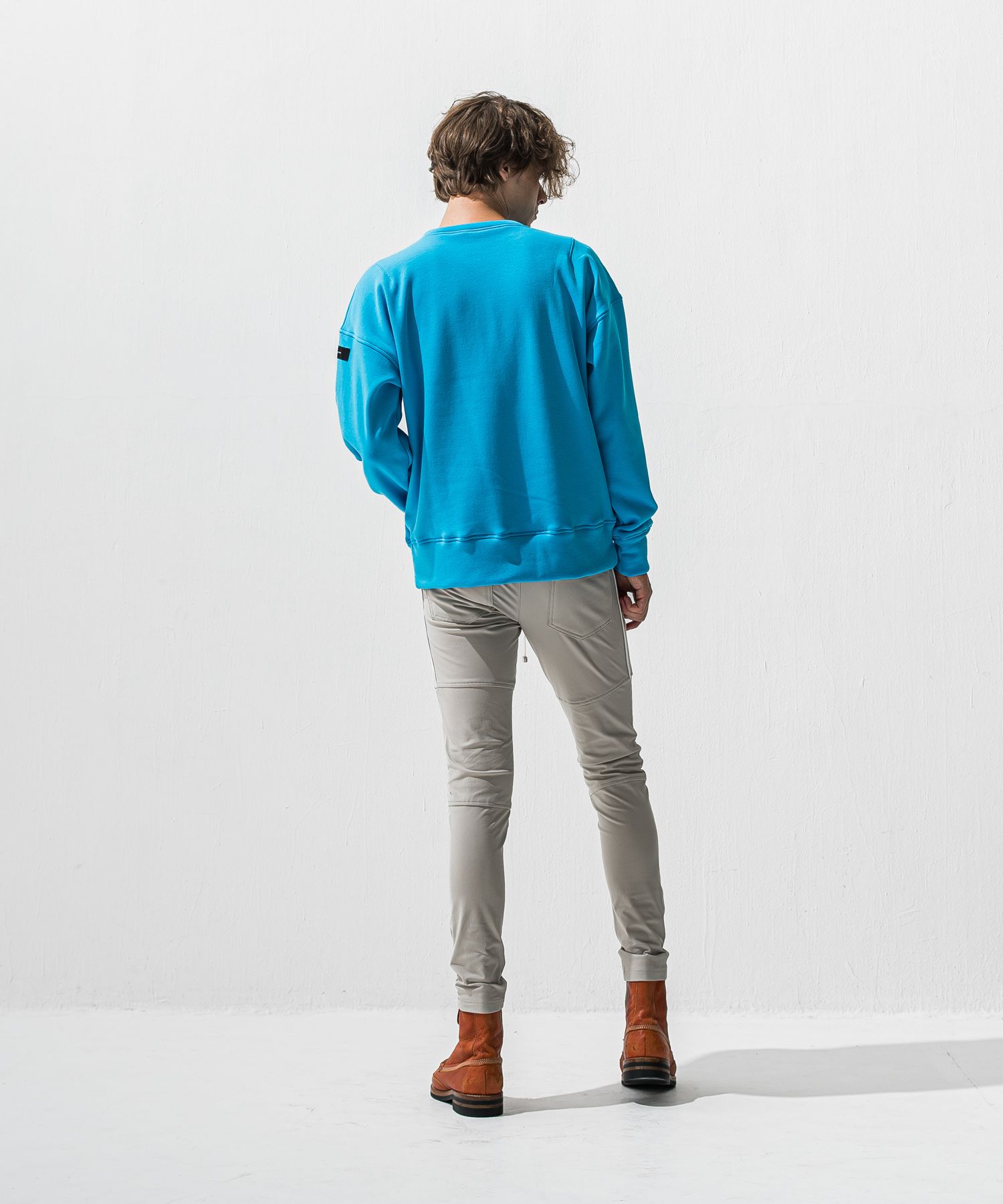 JOHNSON LINE HEAT PT / 【定番商品】 裏ボアフリース ハイブリットジャージー ラインパンツ (グレー/ホワイト) (10月下旬入荷予定) ※オーダー締切:9月7日(月)17時