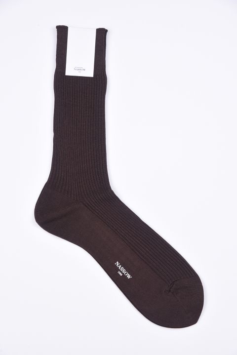 MINIMUM RIB / 日本製 ミニマム リブソックス ブラウン