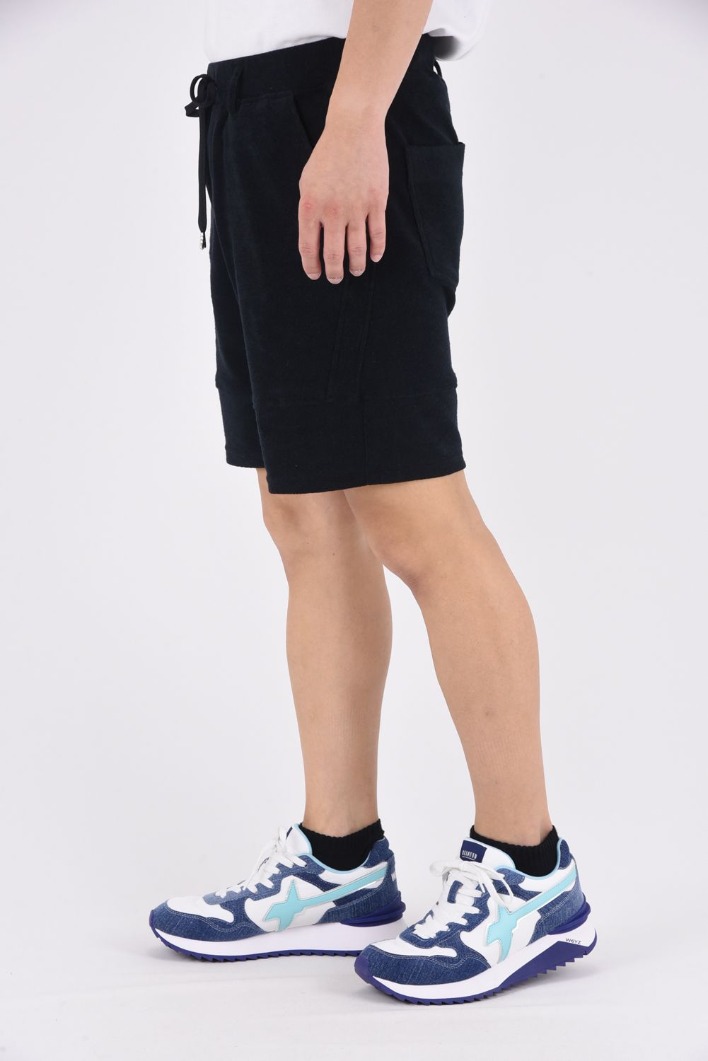 TYLER PILE SHORTS / オーガニックコットン パイルショートパンツ ブラック
