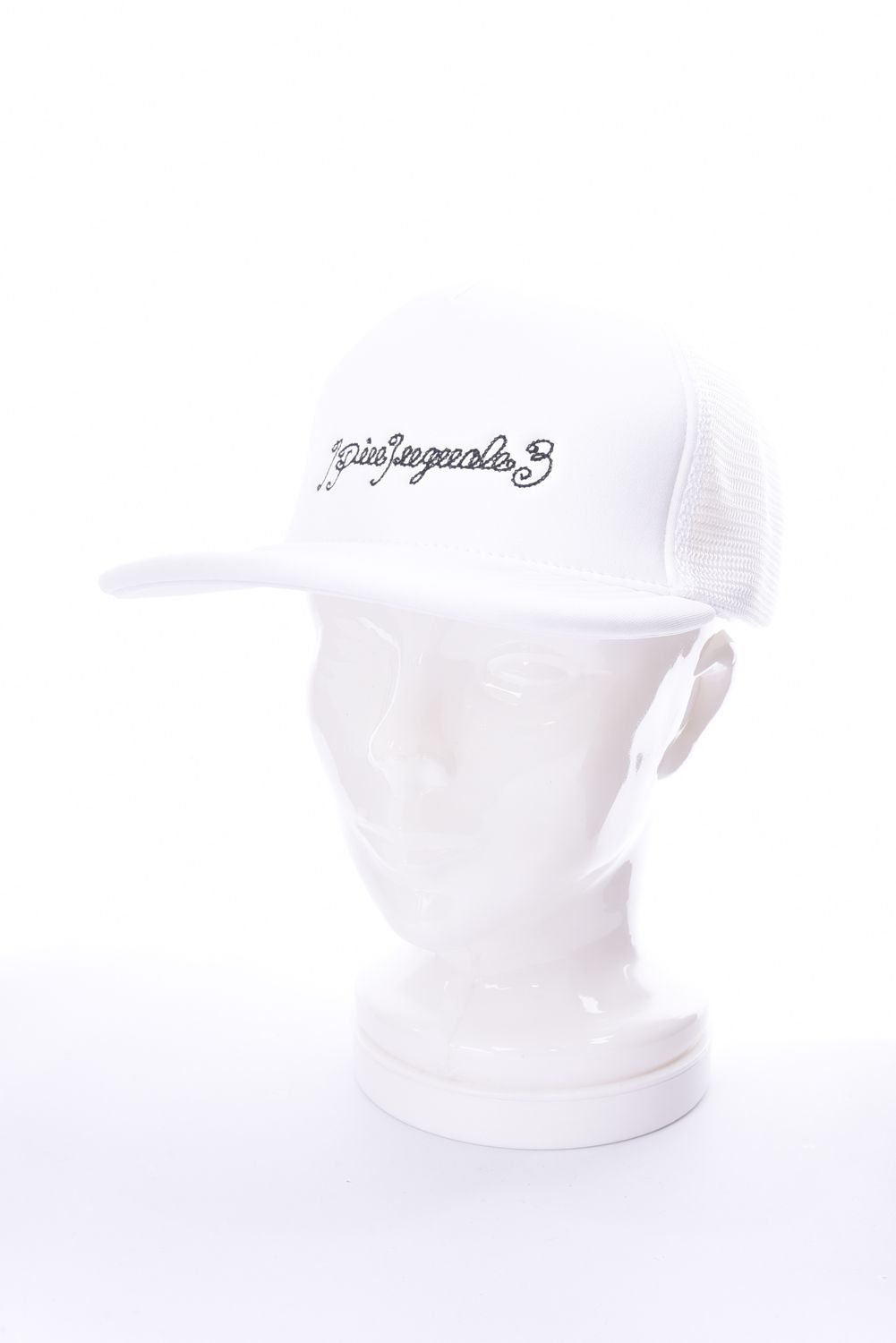 【ポイント10倍】 113 MESH CAP / チェーンロゴ 刺繍 メッシュキャップ ホワイト