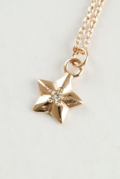 『10Krosegold w/Dia starlet necklace』