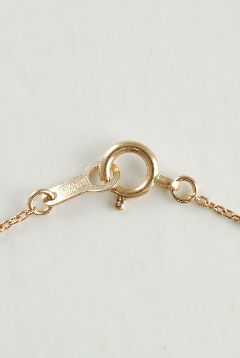 『10Krosegold w/Dia starlet necklace』