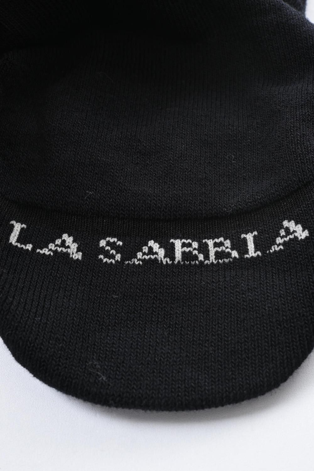 LA SABBIA SOCKS / イタリア製 シューズイン ソックス ブラック