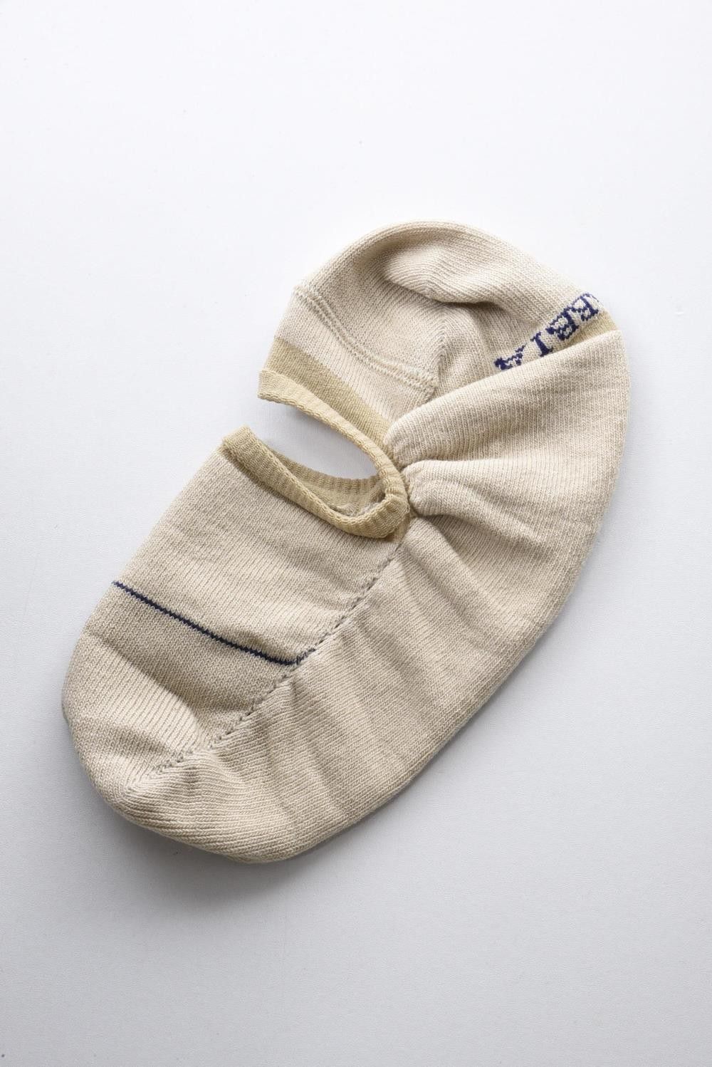 LA SABBIA SOCKS / イタリア製 シューズイン ソックス ベージュ
