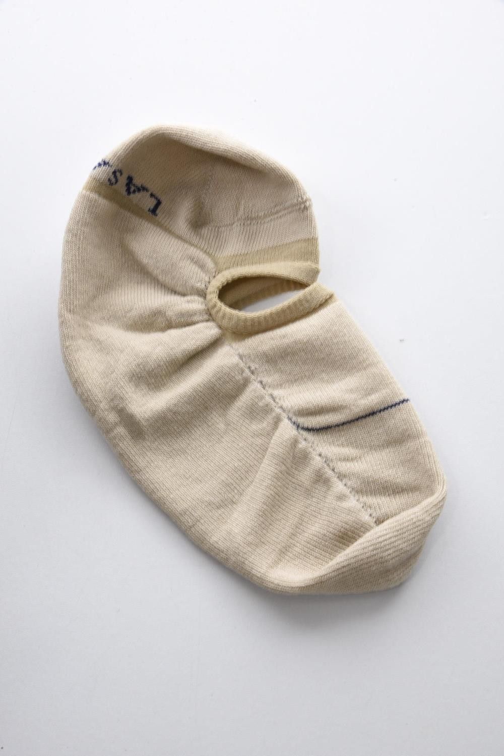 LA SABBIA SOCKS / イタリア製 シューズイン ソックス ベージュ