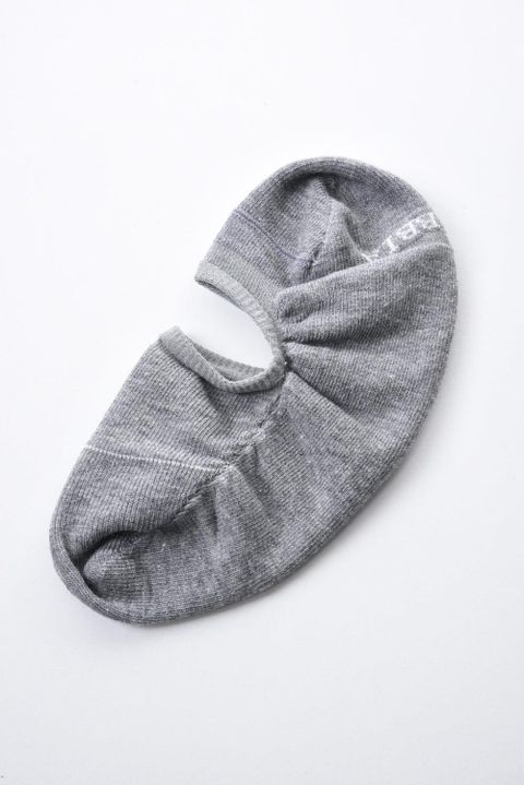 LA SABBIA SOCKS / イタリア製 シューズイン ソックス グレー