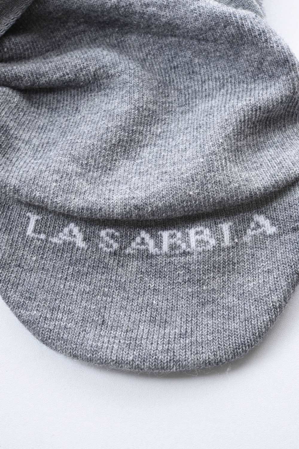 LA SABBIA SOCKS / イタリア製 シューズイン ソックス グレー
