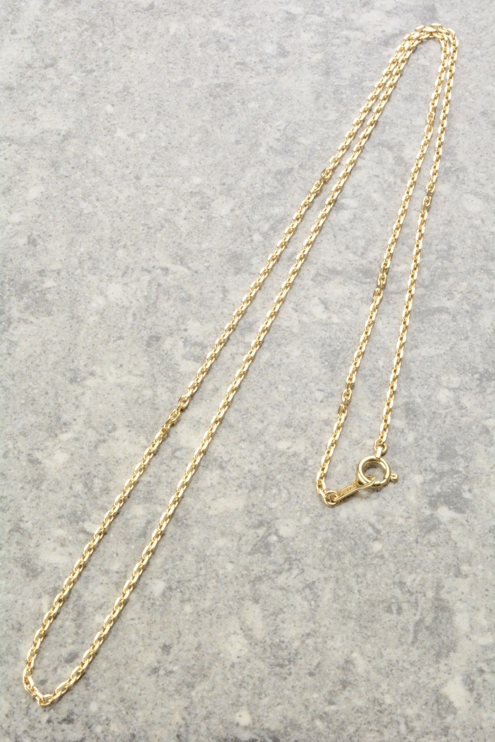 18k YELLOW GOLD1.4mm カットアズキチェーン