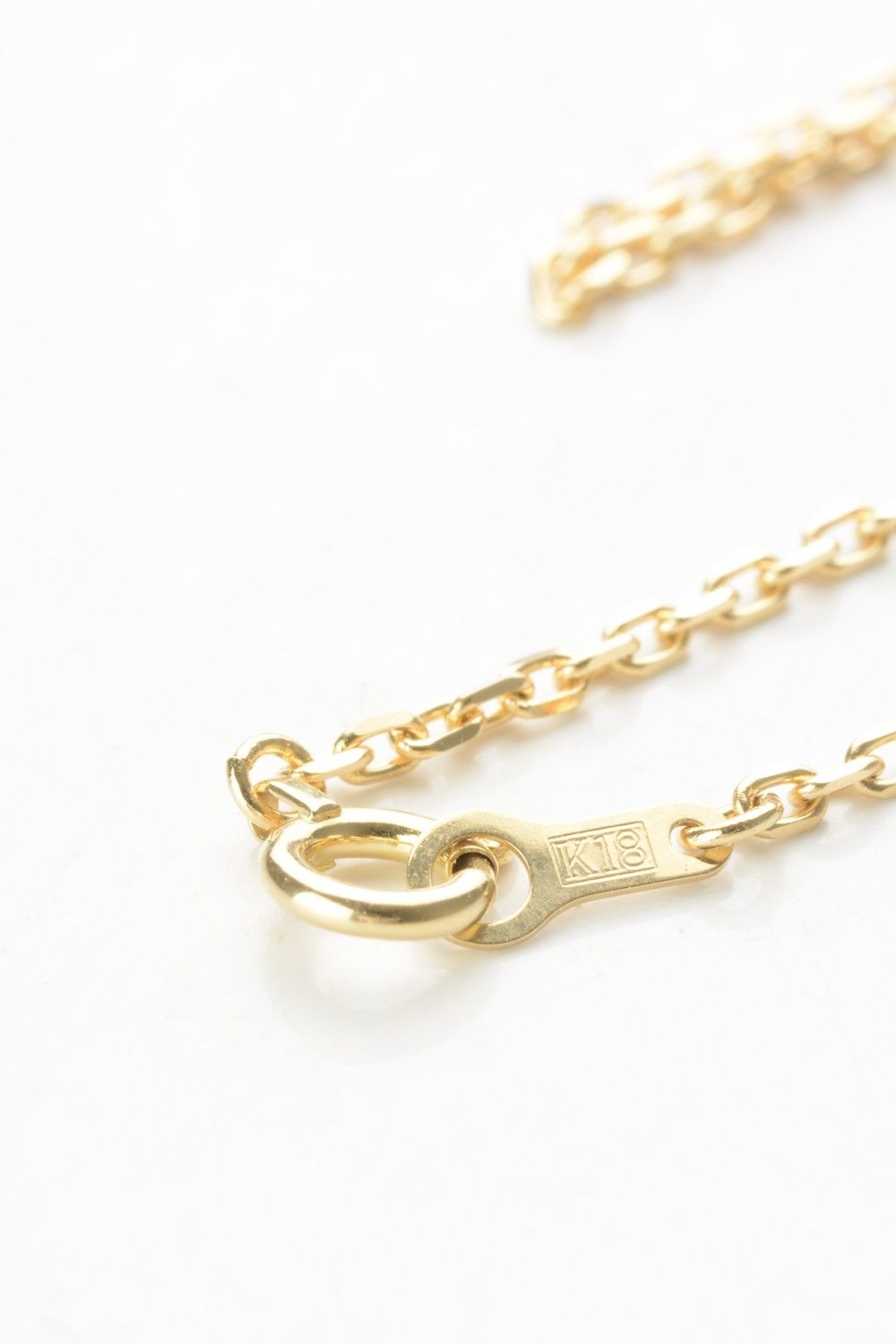 18k YELLOW GOLD1.4mm カットアズキチェーン