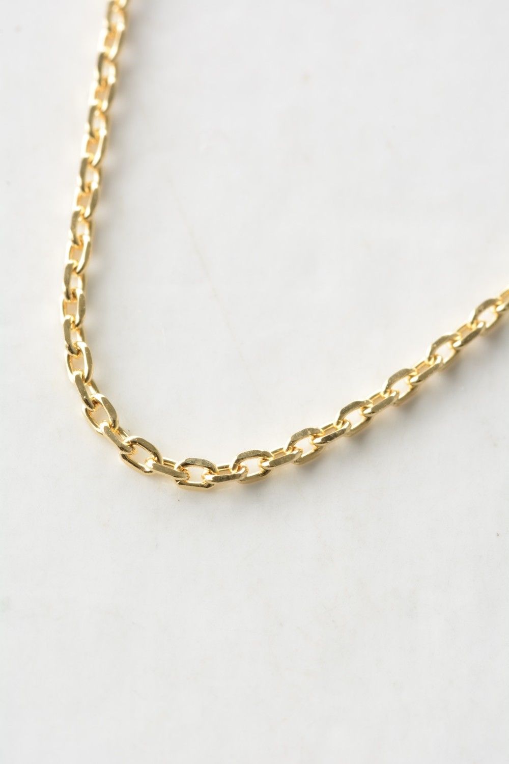 18k YELLOW GOLDカットアズキチェーン