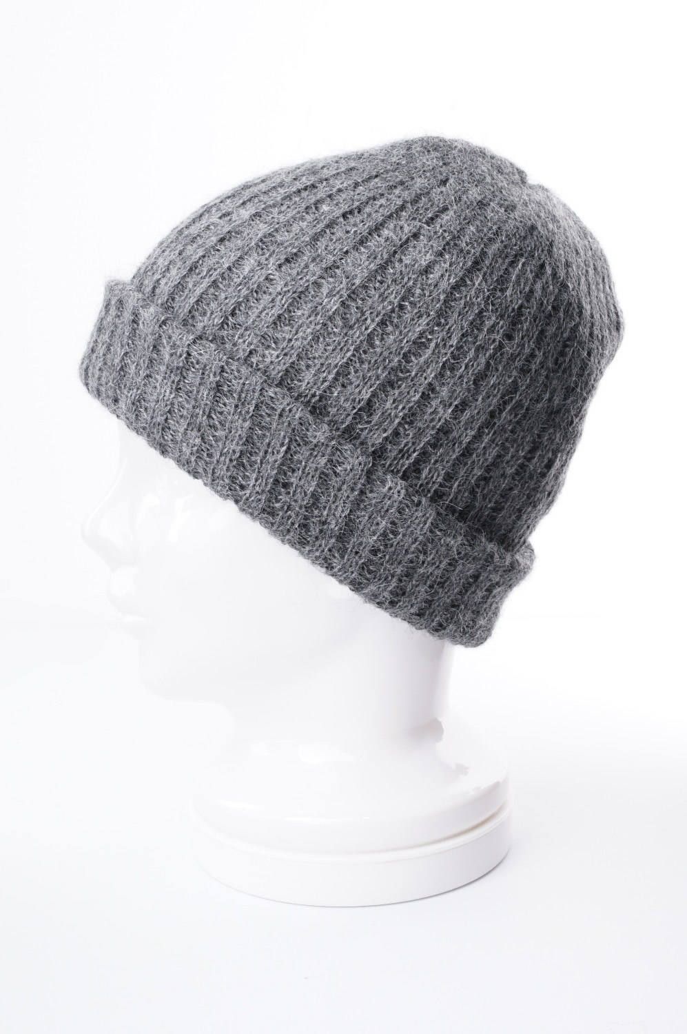 KNIT CAP / アルパカ ニットキャップ グレー