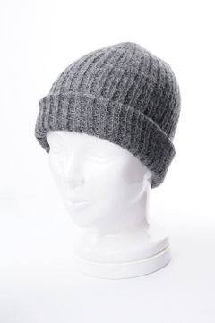 KNIT CAP / アルパカ ニットキャップ グレー
