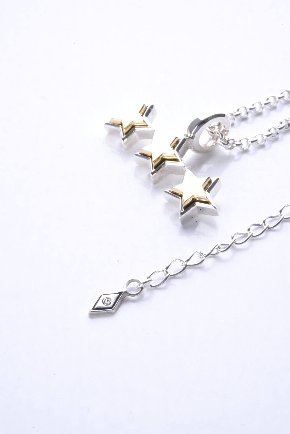 Novel 3Star Charm Pendant