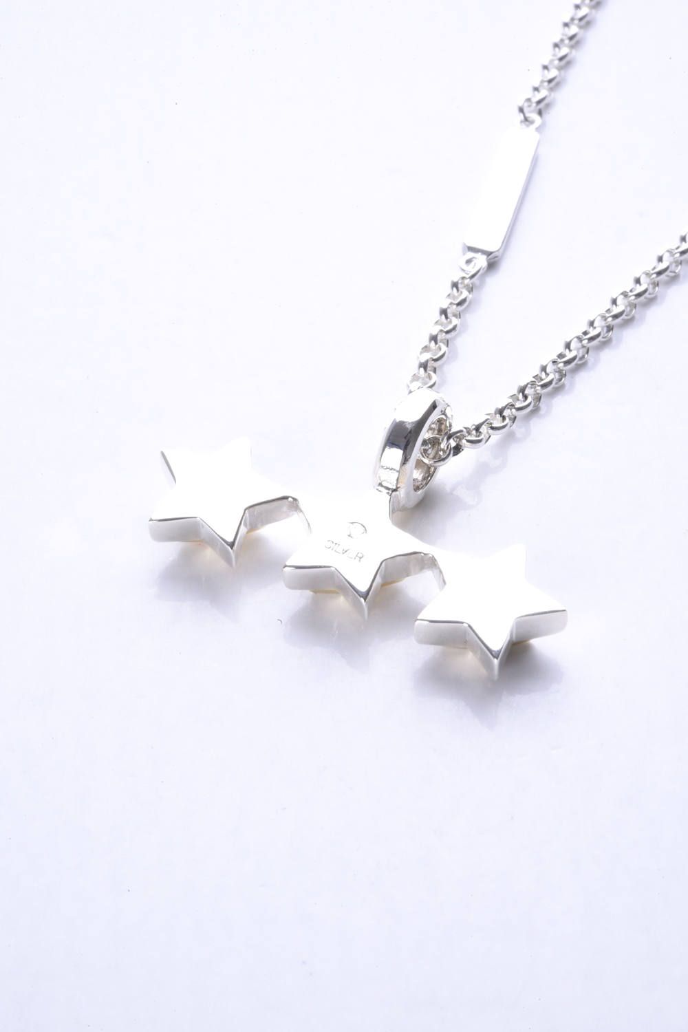 Novel 3Star Charm Pendant