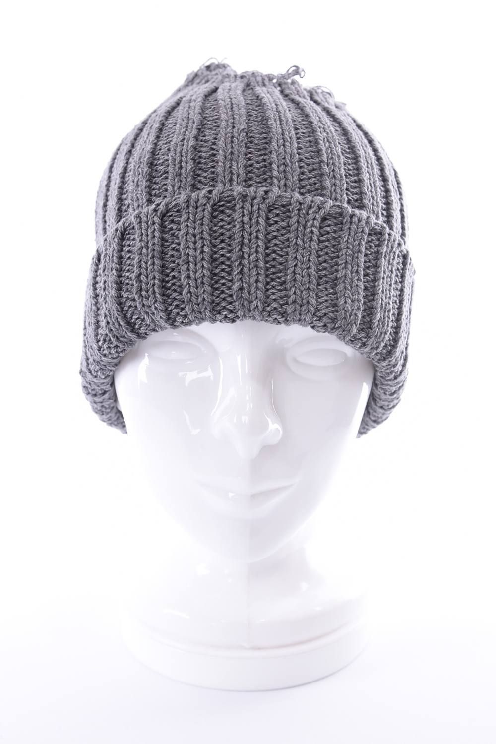 KIJIMA TAKAYUKI - KNIT CAP / ダメージ コットン ニット