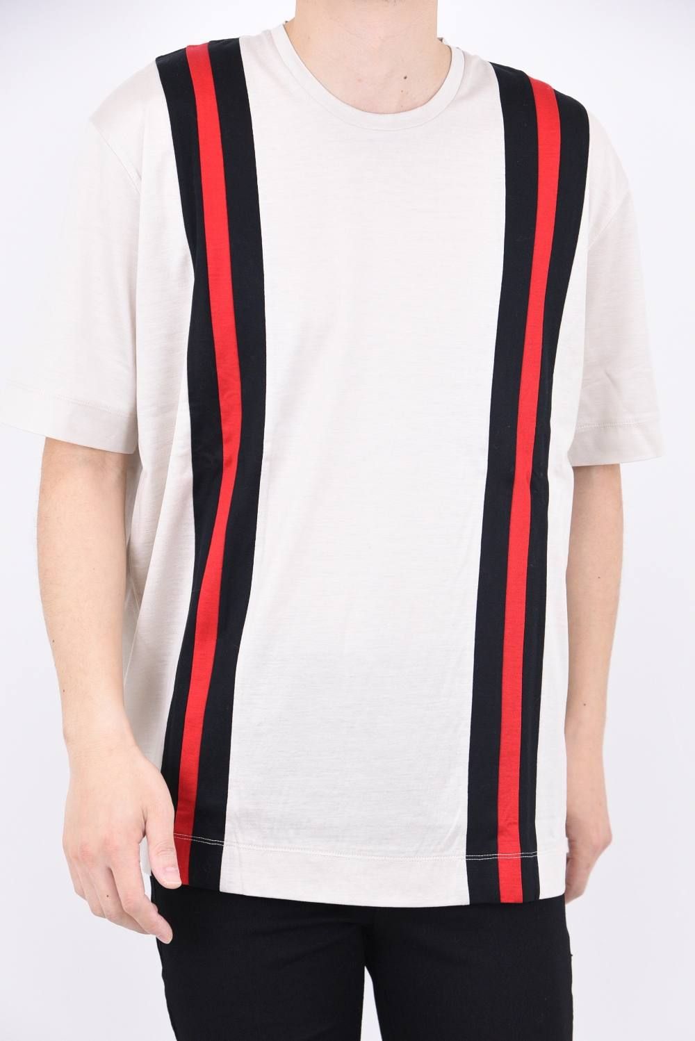 プライマリー天竺 stripe loose / ストライプ ルーズフィット カットソー ベージュ