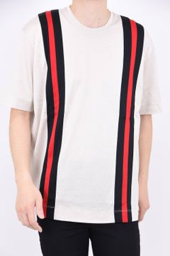 プライマリー天竺 stripe loose / ストライプ ルーズフィット カットソー ベージュ